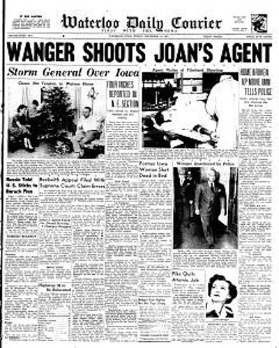 Wanger shoots joans agent