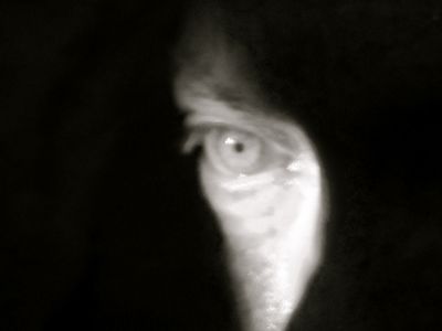 Udo Kier eye photo by Kim Morgan